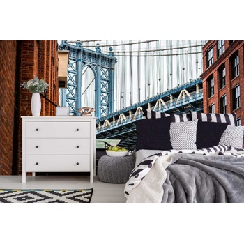 DIMEX ART s. r. o Самозалепваща се флизелинова фототапета манхатънски мост 375 x 250 см