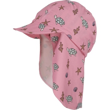 maximo Детска шапка с козирка Maximo Kid's Mini Schildmütze Badestoff Nackenschutz UV50 Cap - Almond Blossom / Turtle - размер 47 cm (904-4138-0112)