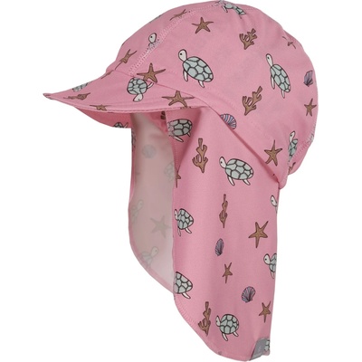 maximo Детска шапка с козирка Maximo Kid's Mini Schildmütze Badestoff Nackenschutz UV50 Cap - Almond Blossom / Turtle - размер 47 cm (904-4138-0112)