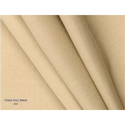 Mirtex Tkanina TENDA SOLE RIMINI 220/200 Světle béžová Biege Chiaro šíře 140cm