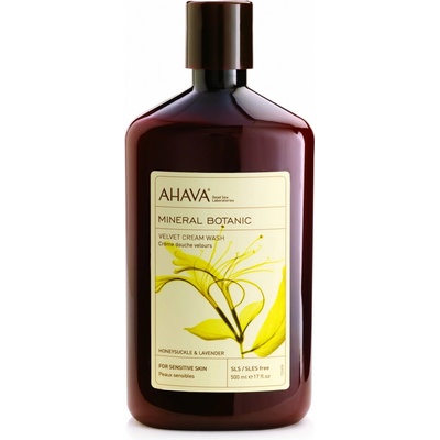 Ahava Mineral Botanic Honeysuckle & Lavender sametový sprchový krém 500 ml