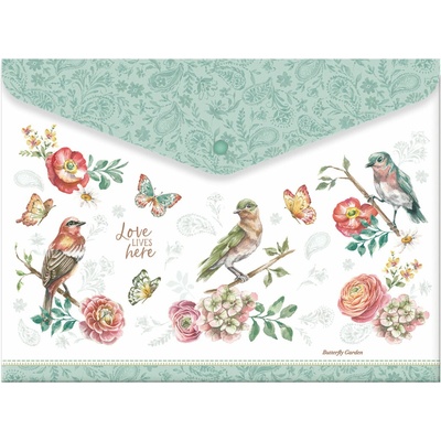 ARGUS Plastová obálka s cvočkom A4 Butterfly garden 16500410