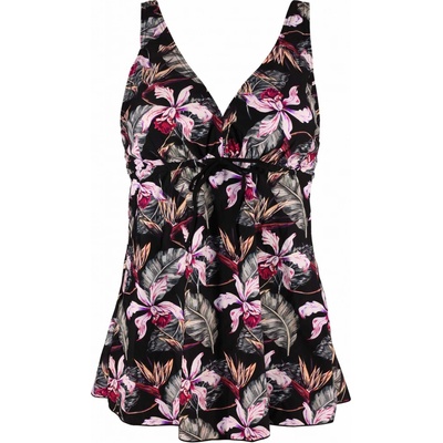 Summer tankiny pro plnoštíhlé S136-20 černá