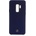 Mercedes-Benz Liquid Silicone Case - оригинален твърд силиконов кейс за Samsung Galaxy S9 Plus (тъмносин)
