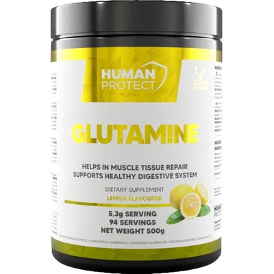 Human Protect Glutamine Powder [500 грама] Лимон