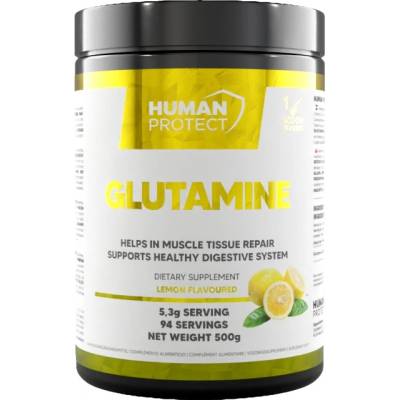 Human Protect Glutamine Powder [500 грама] Лимон