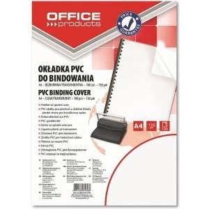 Office Products BINDING CLADDING OFFICE PRODUCTS, PVC, A4, 150MIKR. , 100PCS, TRANSPARENT 20221515-90
