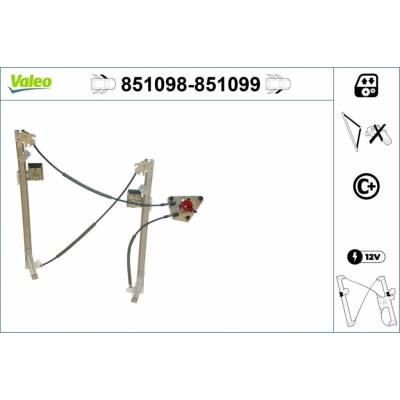 Mechanizmus zdvíhania okna VALEO 851098