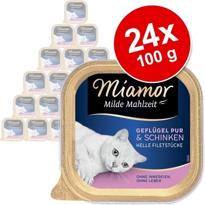 Miamor Milde Mahlzeit Senior čisté hydinové & srnčie 24 x 100 g