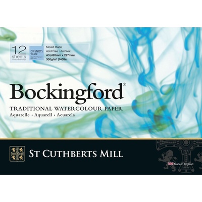 St Cuthberts Mill Bockingford C. P. Скицник 12 42 x 29, 7 cm 300 g White (T4713000101AF)