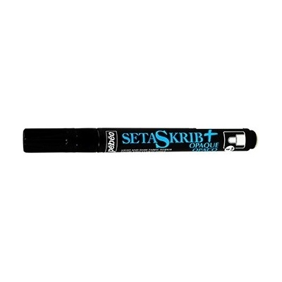 Pebeo Setaskrib Opaque Broad Tip Marker fixky na textil Black