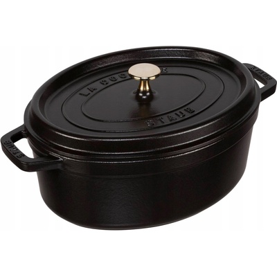 Staub Hrniec oválny 29 cm 4,2 l čierny