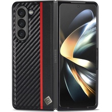 Pouzdro IMEEKE CARBON Zaklápěcí Samsung Galaxy Z Fold 5 5G černé