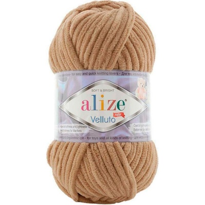 Alize příze Velluto 199 tmavě béžová