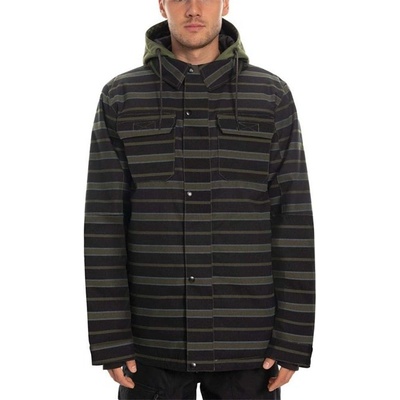 686 Woodland Insulated Jacket Surplus Green Stripe