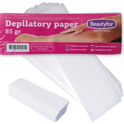 Beautyfor Papír depilační pevný 7 x 20 cm 100 ks
