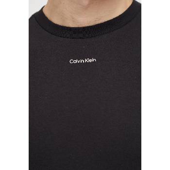 Calvin Klein Памучна тениска Calvin Klein в черно с изчистен дизайн K10K112487 (K10K112487)