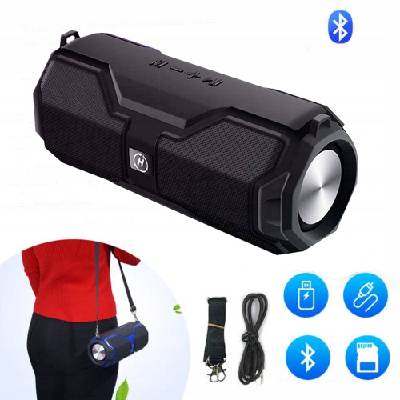 VÝKONNÝ BLUETOOTH BEZDRÁTOVÝ MOBILNÍ REPRODUKTOR S BASS RÁDIEM POPRUHEM NA RÁMU