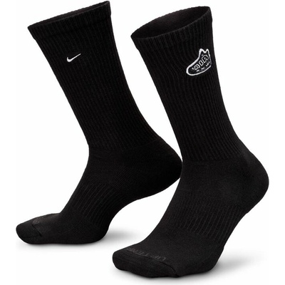 Nike EVERYDAY PLUS CUSHIONED 1 PAIR čierne HJ0916-010