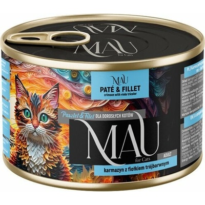 MAU Pate and Fillet Crimson with pansy 185 g