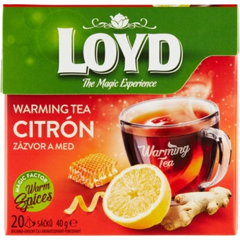 Loyd Warming Tea citrón zázvor a med 40 g 67 g