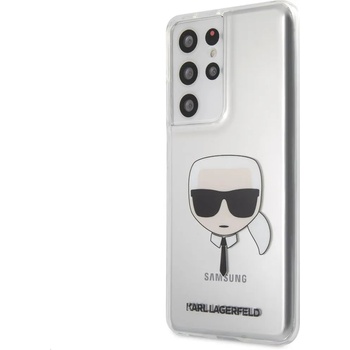 Image 1 of KARL LAGERFELD Луксозен Калъф за Samsung S21 Ultra, Karl Lagerfeld Clear Head Case, Прозрачен (KLHCS21LKTR)