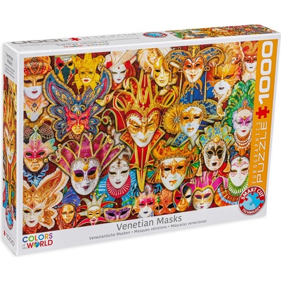 EUROGRAPHICS Пъзел Eurographics от 1000 части - Карнавални маски от Венеция (60005534)