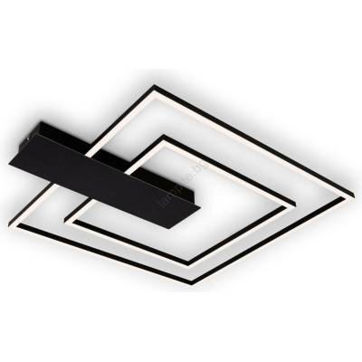 Briloner 3545-015 - LED Димируем плафон NICO LED/25W/230V черен (BL1521)