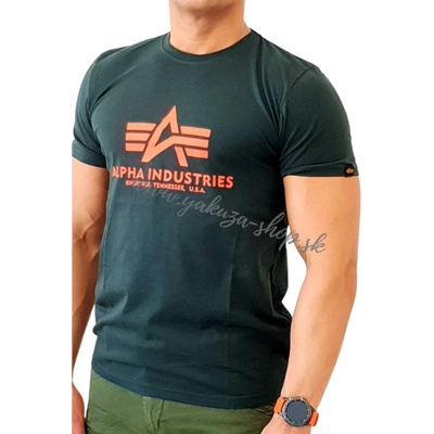 Alpha Industries Basic T-Shirt Dark Petrol tričko pánske zelené