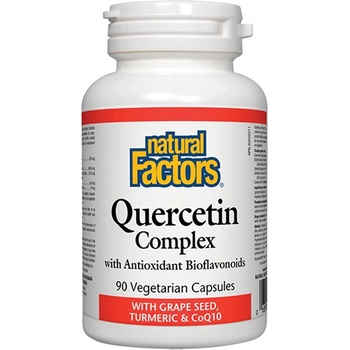 Natural Factors Quercetin Complex With Grape Seed, Turmeric and COQ10, 90 Veggie Capsules