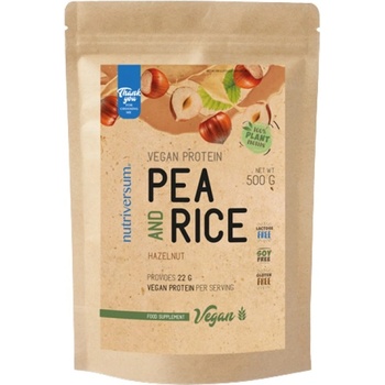 Nutriversum Vegan Pro | Pea and Rice Protein [500 грама] Лешник