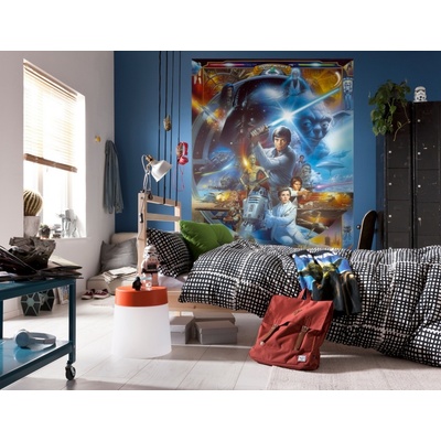 Komar 4-441 Obrazová fototapeta Star Wars Luke Skywalker Collage rozměry 184x254 cm