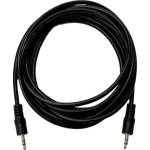 MBX Кабел mbx aux 3.5 мм жак към 3.5 мм жак, 3 м, черен (15611)