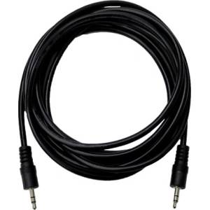 MBX Кабел mbx aux 3.5 мм жак към 3.5 мм жак, 3 м, черен (15611)