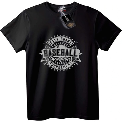 NOONEBRAND Тениска Шампиони източен бряг бейзбол - 2XL, Black