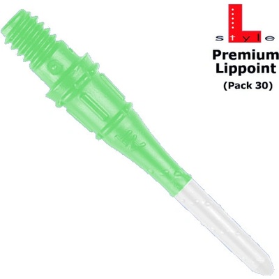 L-Style hroty Premium LipPoint Two Tone Green & White Soft 30 Ks