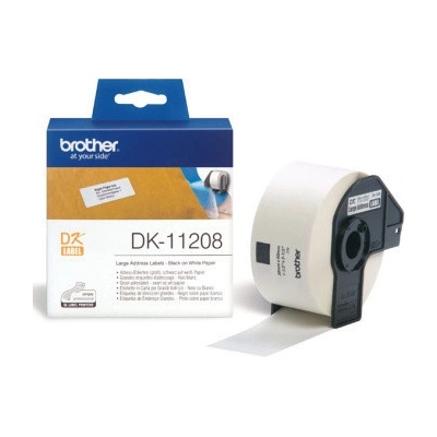 Originální papírové štítky Brother DK-11208