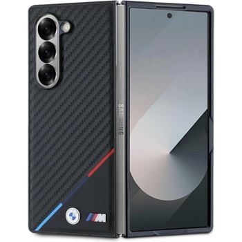 BMW Калъф BMW за Samsung Galaxy Z Fold 6, M PU Carbon Tricolor Stripe MagSafe, BMHMZFD623PUDTK (BMHMZFD623PUDTK)