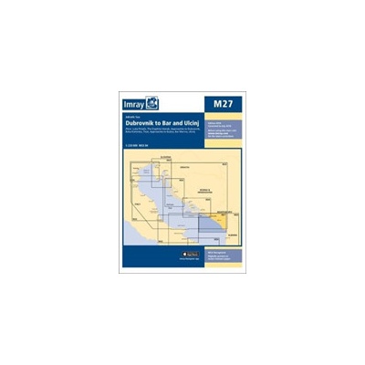 Imray Chart M27 - Dubrovnik to Bar and Ulcinj Imray Sheet map folded