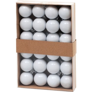 MagicHome Gule 24 ks sada biele na vianočný stromček 3 cm