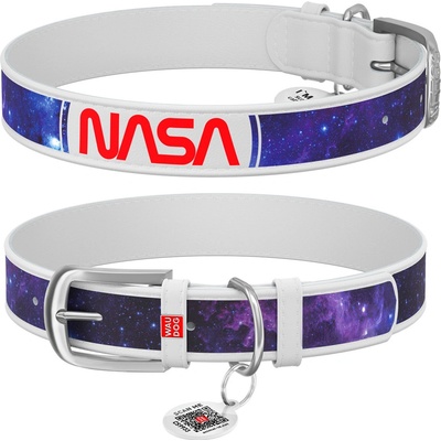 Waudog Obojek kožený NASA – Zboží Mobilmania