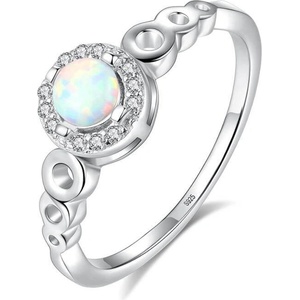 Silenti Jewelry Сребърен пръстен "Тръпка" - Светъл , 9 - 59.5мм (19.1мм диам. )