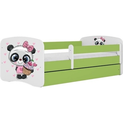 Kocot kids Babydreams panda zelená se šuplíky s matrací