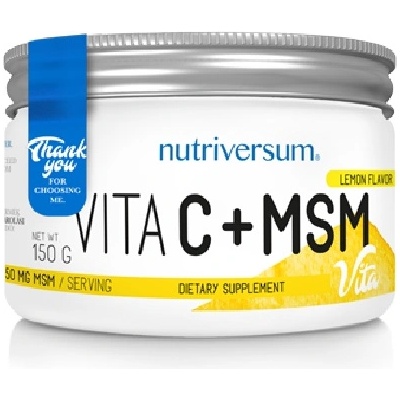 Nutriversum MSM + Vitamin C, 150 Grams