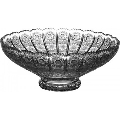 PB CRYSTAL Broušené křišťálové sklo miska šál 60552/255mm Klasický brus 500 PK