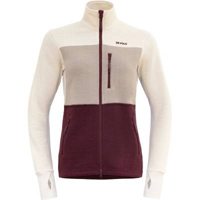 Devold Дамско вълнено яке Devold Women's Thermo Wool Jacket - Port / Raw White / Stone (105-3678-0312)