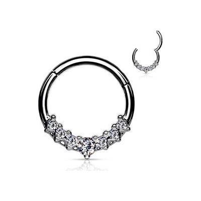 Šperky4U Ocelový piercing do nosu tragus helix septum NS0038ST-1210
