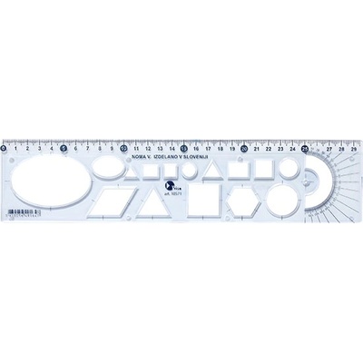 Optima Шаблонна линийка OPTIMA синя 30cm 53046 (53046)