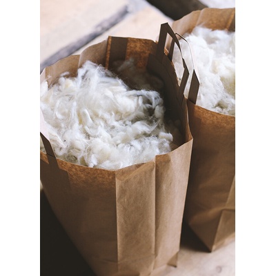 Praná česká ovčí vlna 0,5kg