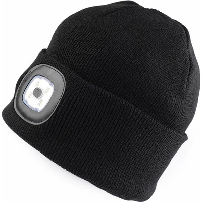 ČERVA Zimní čepice s LED světlem černá
